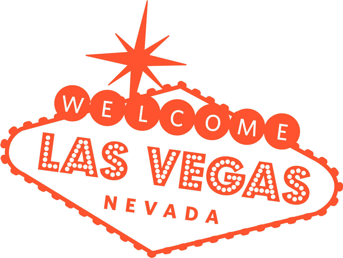 Welcometo Las Vegas Sign Graphic PNG