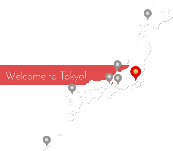 Welcometo Tokyo Map Graphic PNG