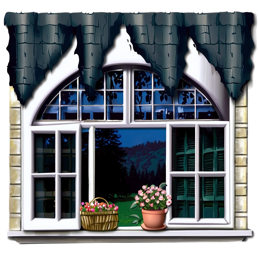 Download Welcoming Cottage Window Png Ytr | Wallpapers.com