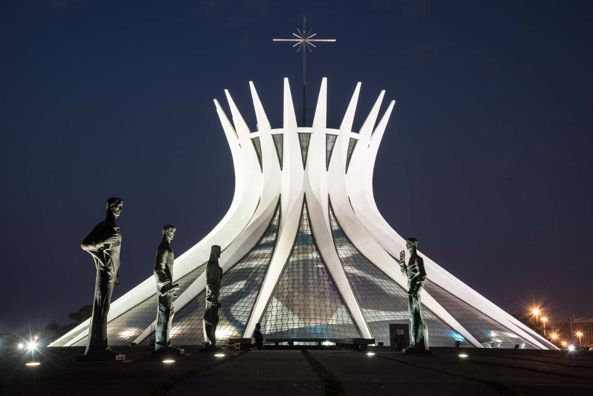 Well Defined Cathedral Of Brasilia Wallpaper