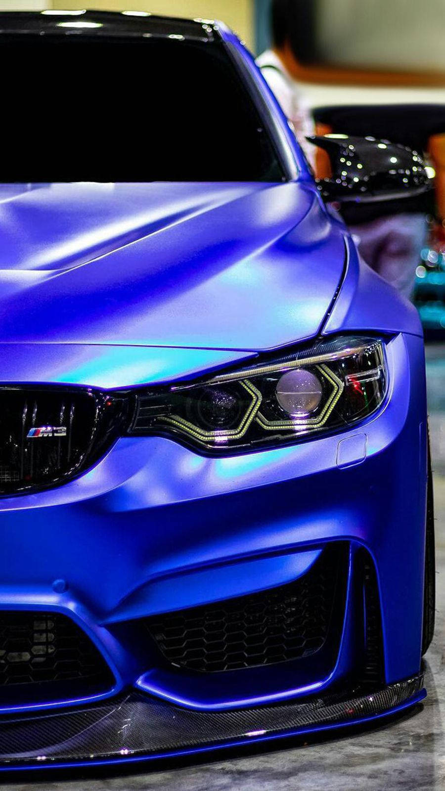 Velpoleret blå BMW-design tapet Wallpaper