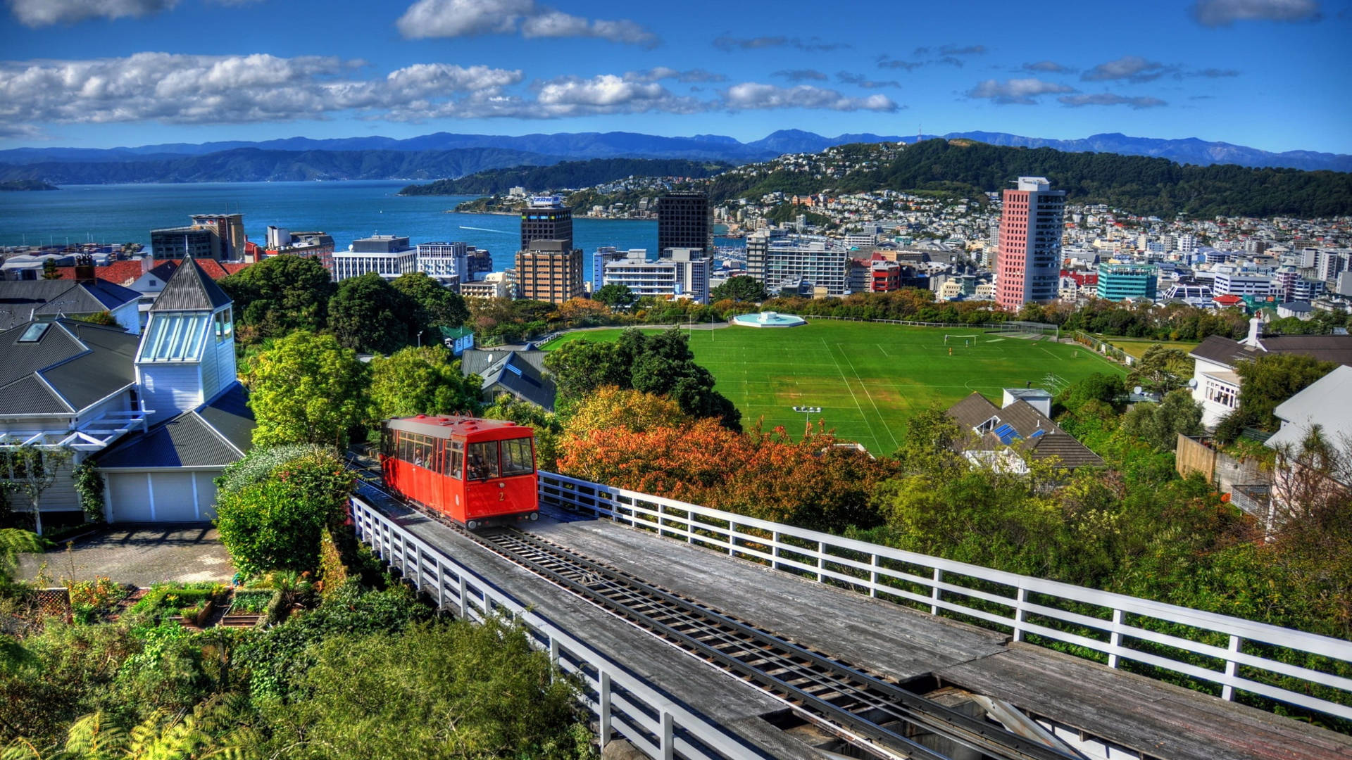 Wellington City, Nova Zelândia Papel de Parede
