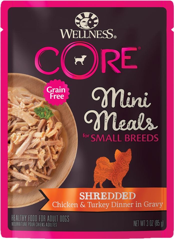 Wellness Core Mini Meals Dog Food Package PNG