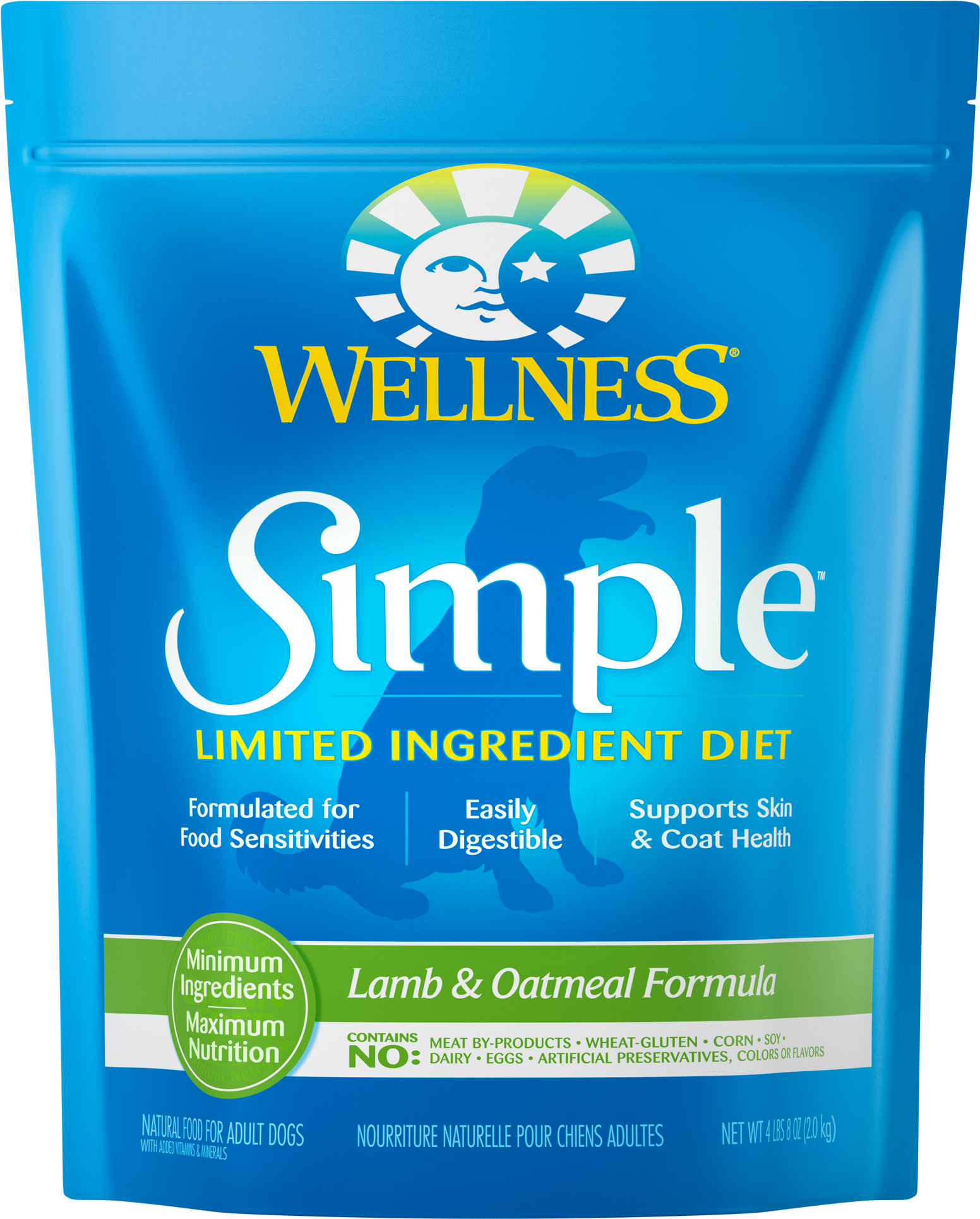 Wellness Simple Dog Food Lamb Oatmeal PNG