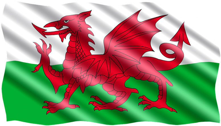 Welsh Dragon Flag Waving PNG