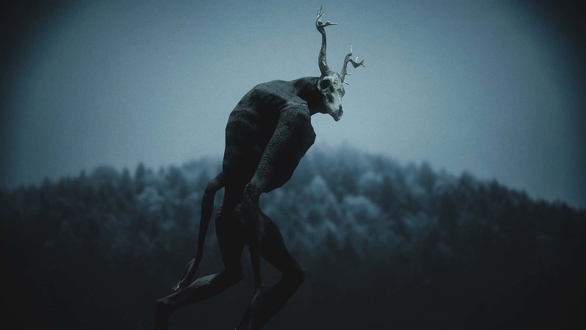 A Demon Is Standing In The Forest