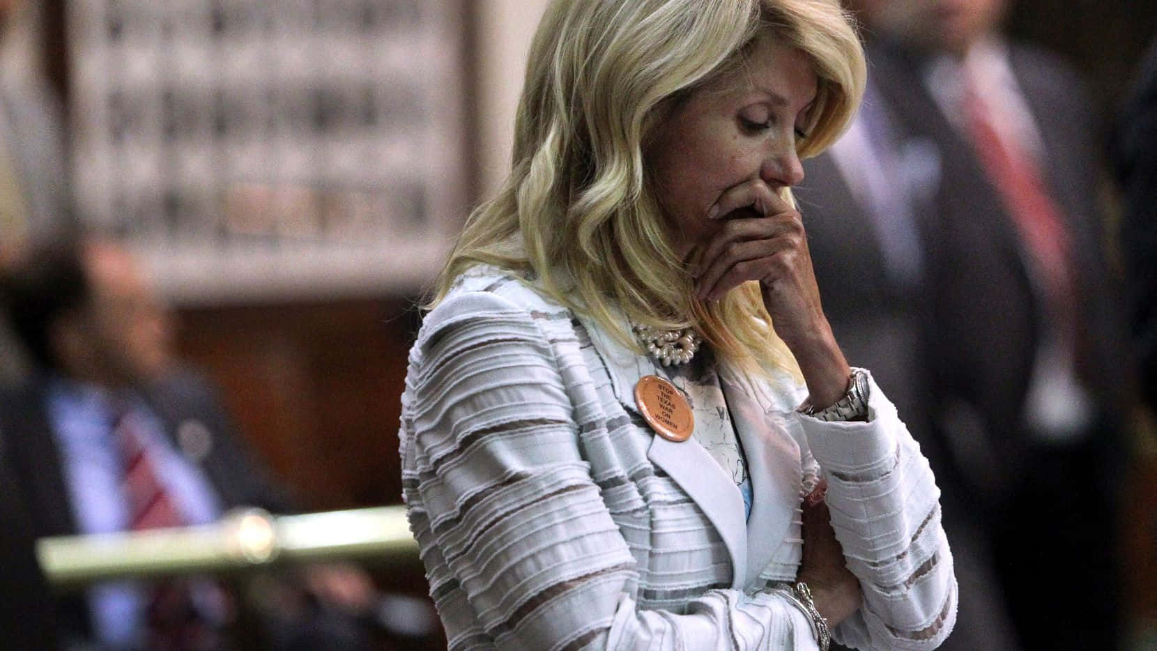 Wendy Davis in a Thoughtful Moment Wallpaper