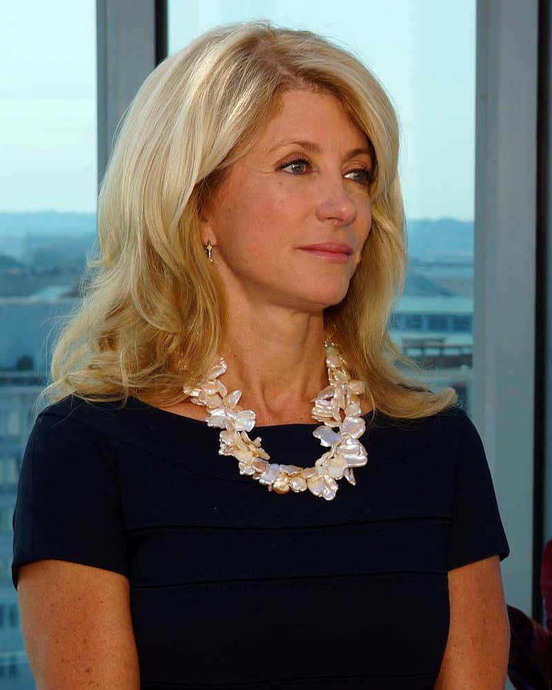 Wendy Davis Sporting a Shell Necklace Wallpaper