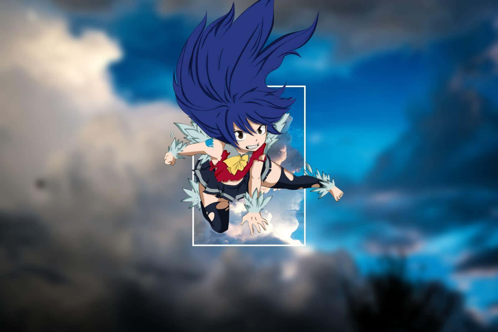 Anime character Wendy Marvell in action Wallpaper