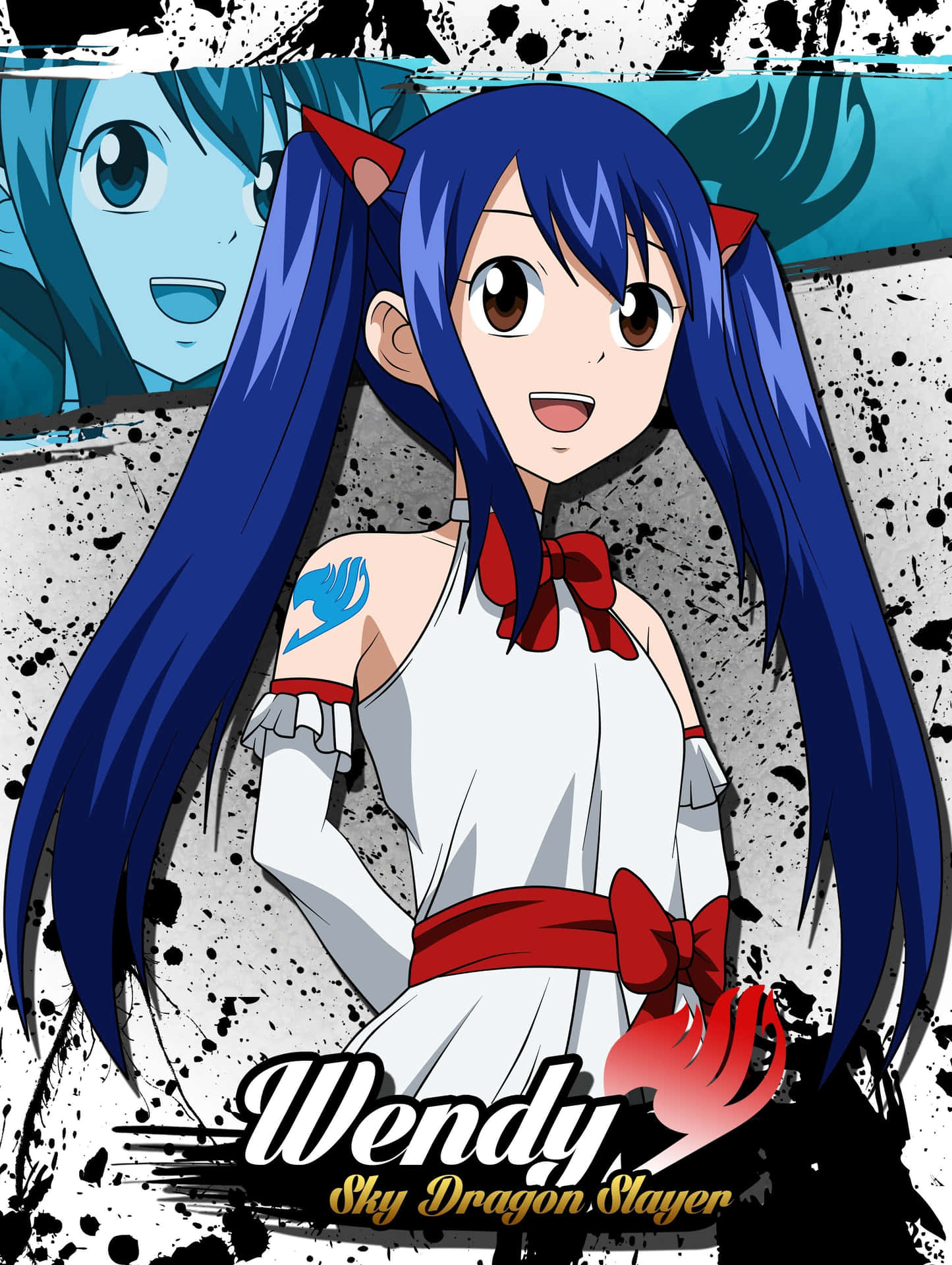 Wendy Marvell - Sky Sorceress in Action Wallpaper