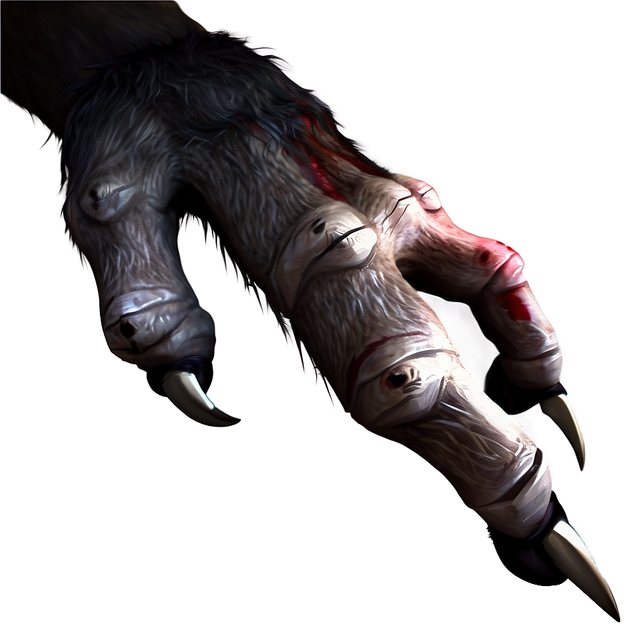 Werewolf Claws Art Png 06212024 PNG