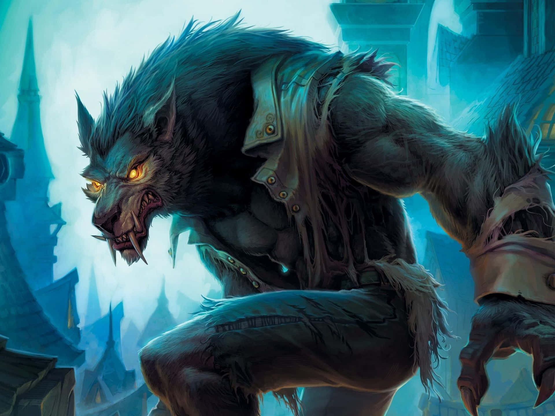 Fierce Werewolf Costume Unleashing the Beast Within Wallpaper