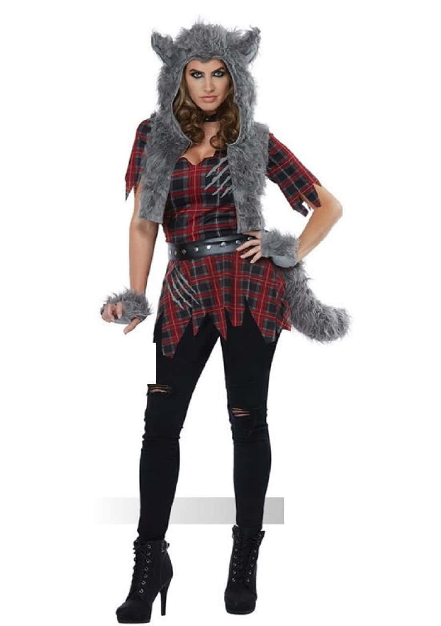 Werewolf Costume in full stance Wallpaper