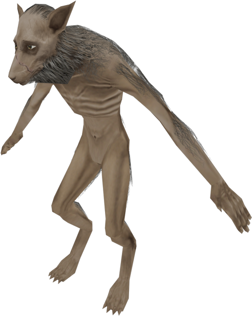 Werewolf Creature Illustration PNG