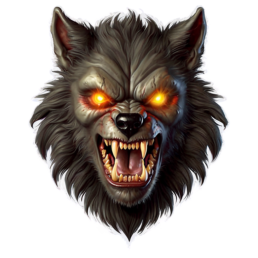 Download Werewolf Face Png Dsm | Wallpapers.com