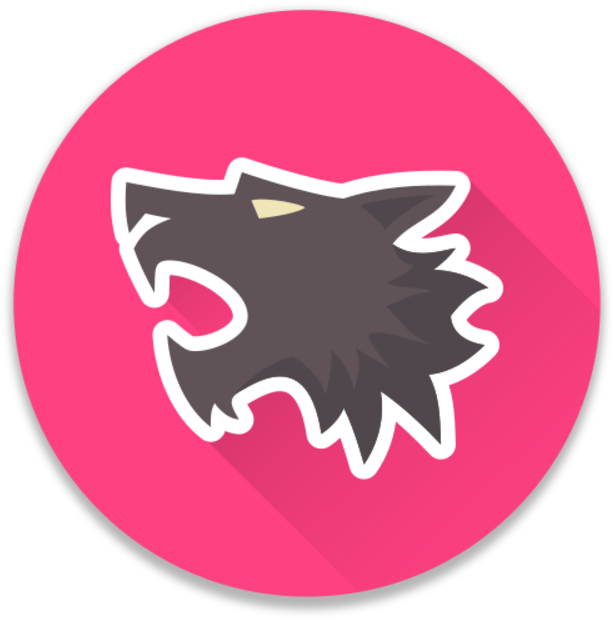 Werewolf Icon Circular Background PNG