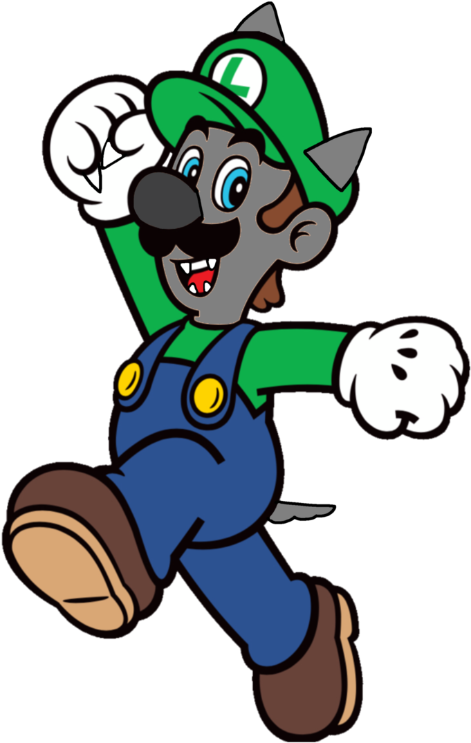 Werewolf Luigi Cartoon PNG