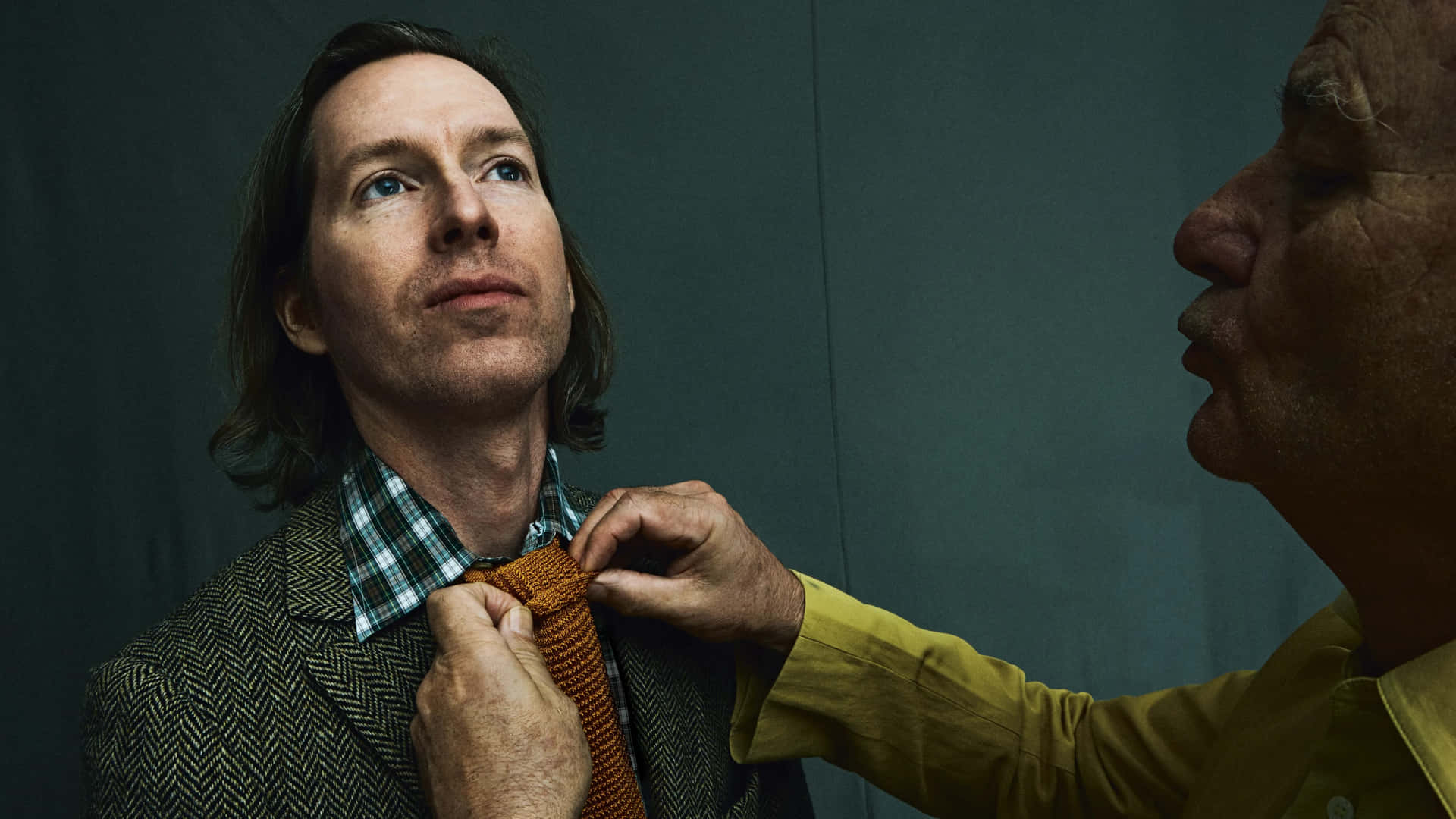 Wes Anderson Assisted Dressing Wallpaper