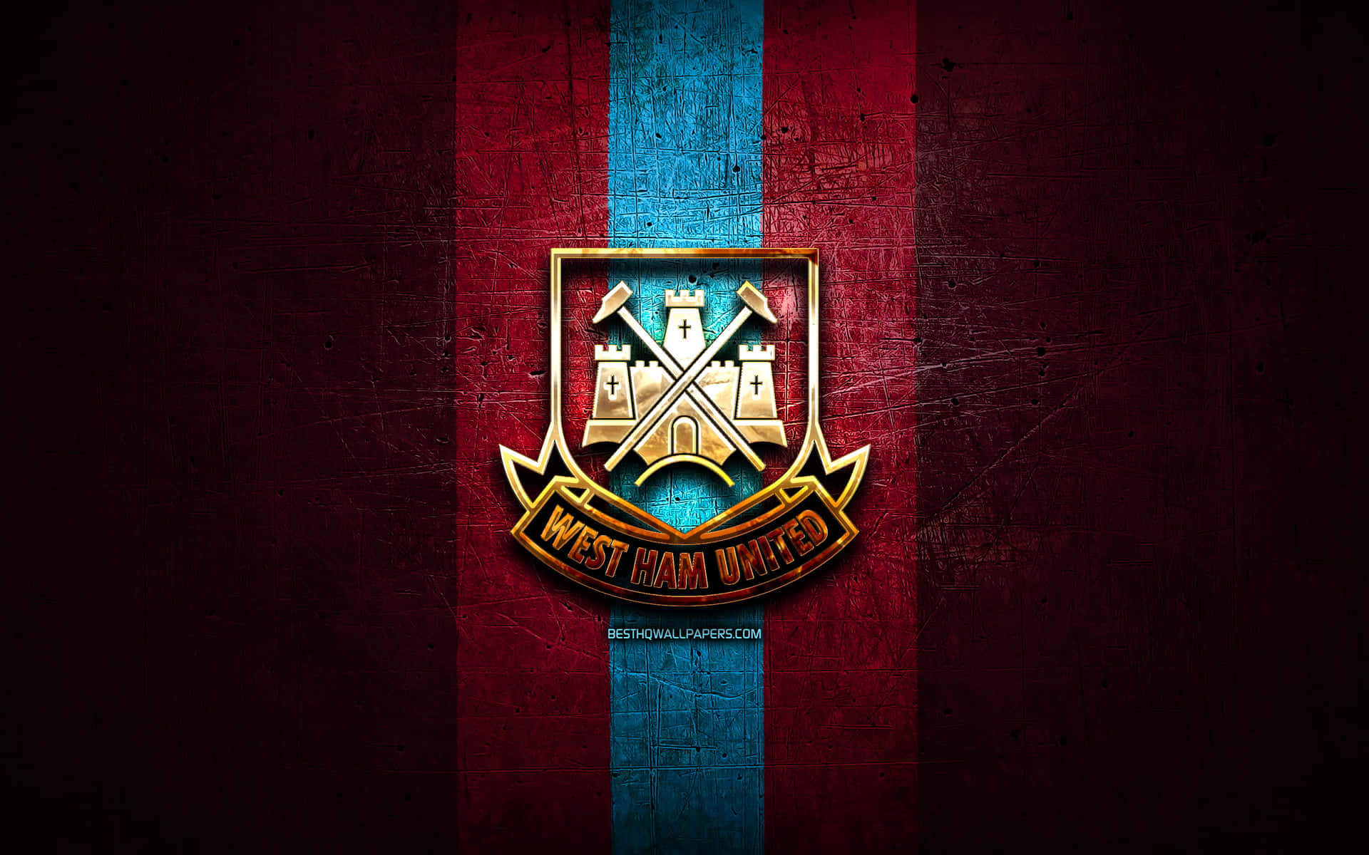 West Ham United Fc Players Prepared For Victory On Field Wallpaper