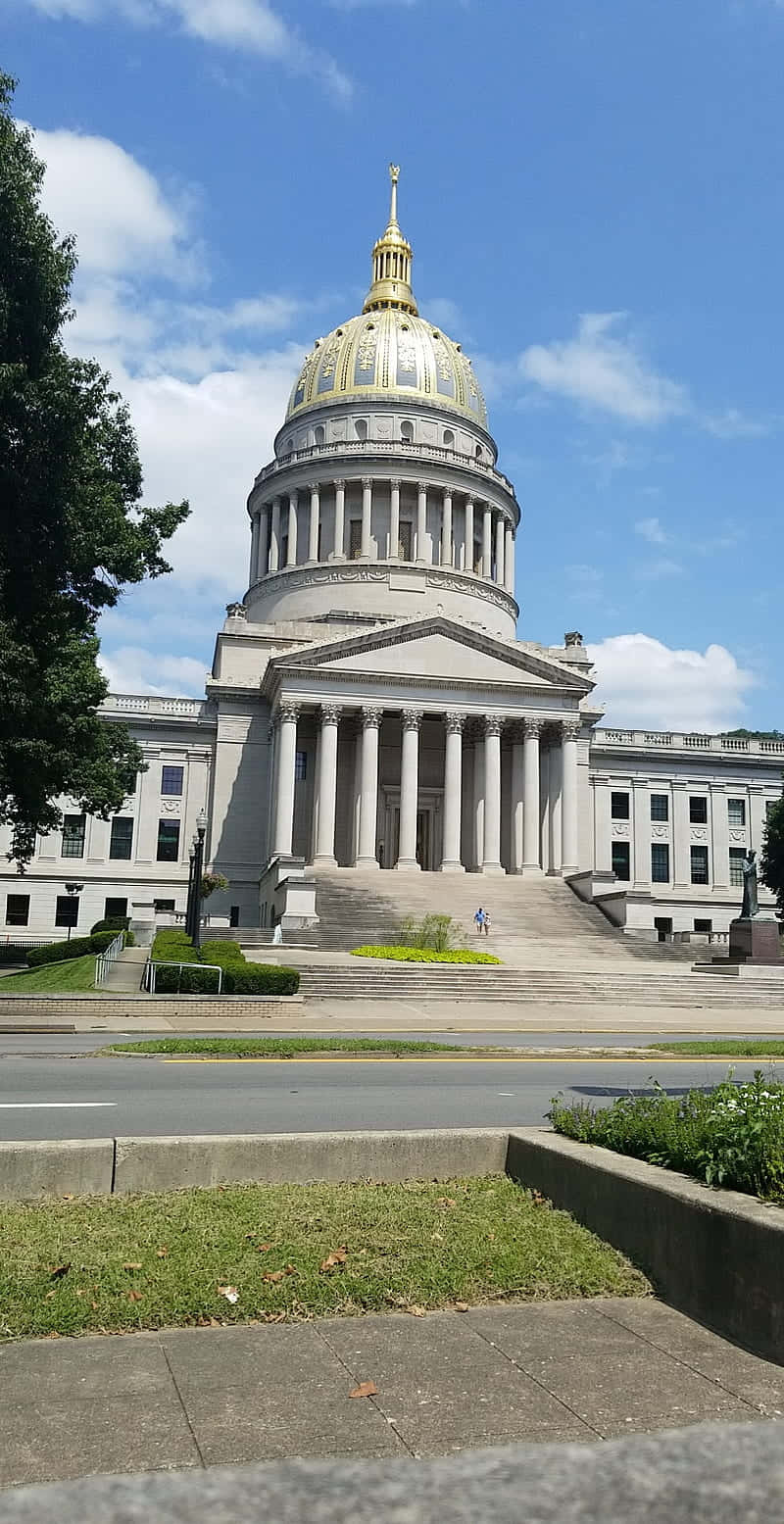 West Virginia And The State's Capitol Building Iphone Photo Wallpaper