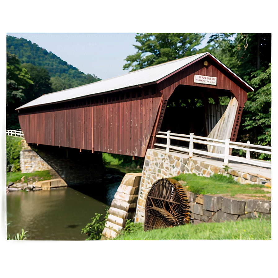 West Virginia Covered Bridges Png 06202024 PNG