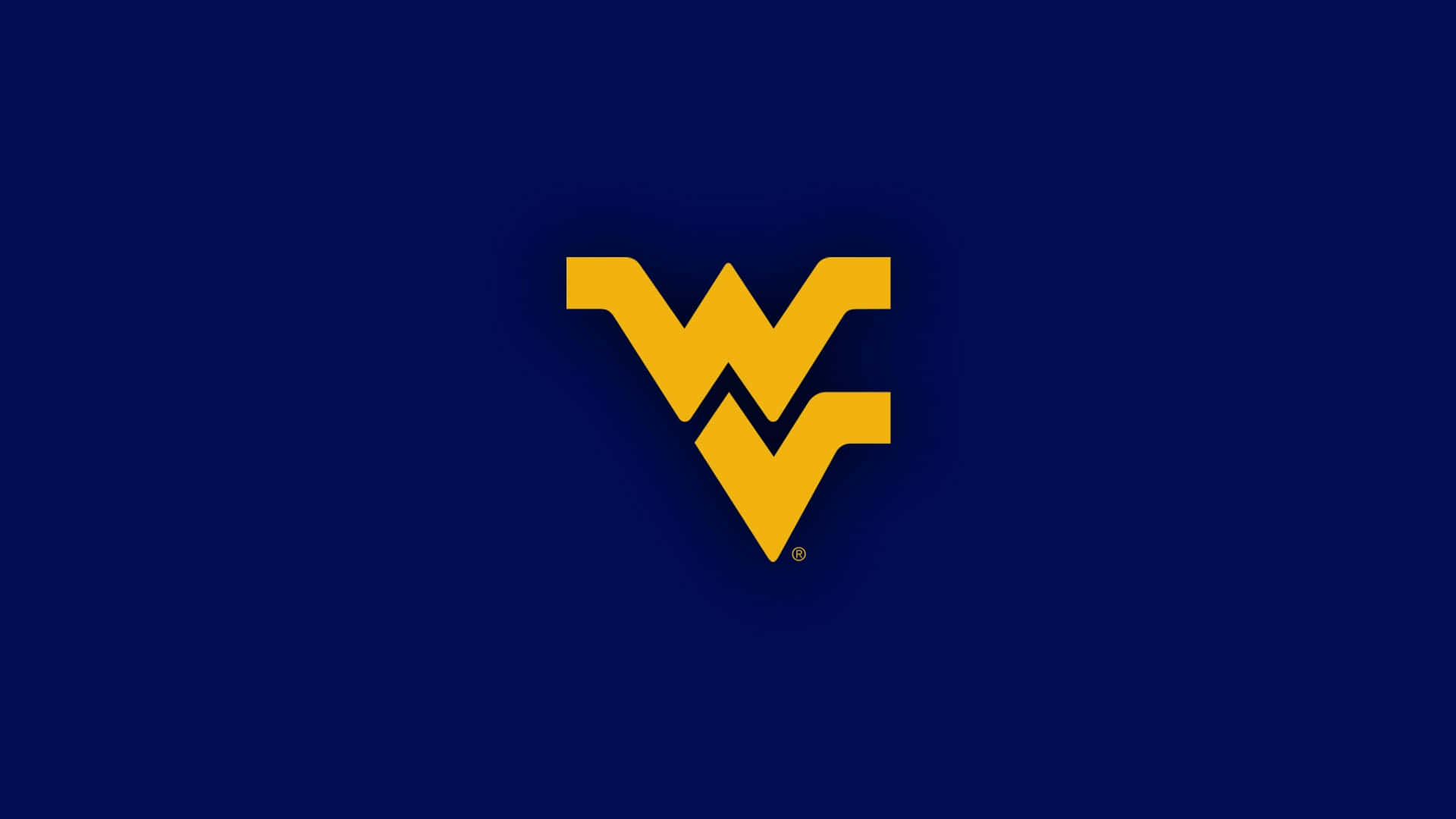 Logodell'università Di West Virginia Su Uno Sfondo Blu Sfondo