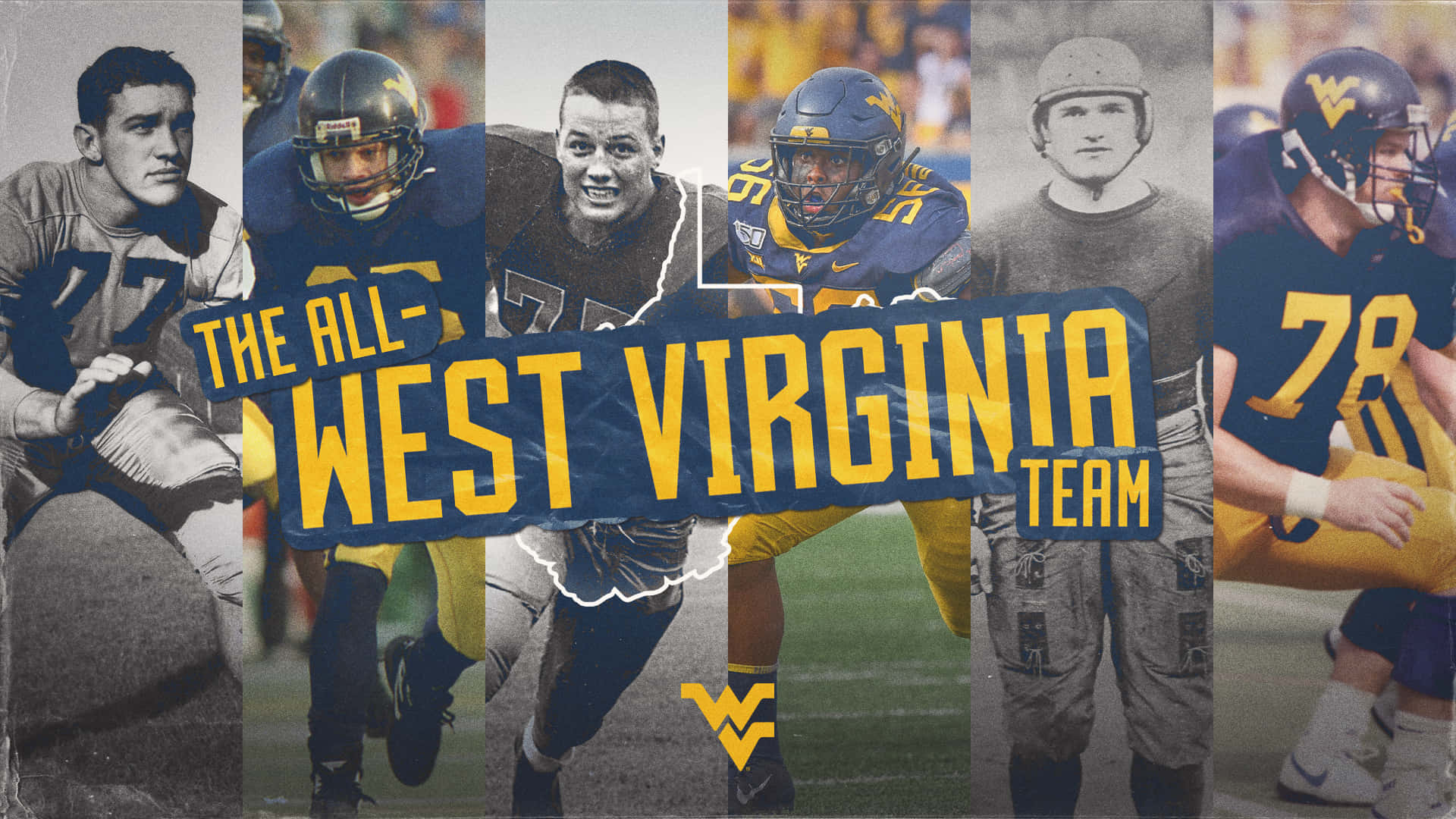 Dasgesamte West Virginia Team Wallpaper