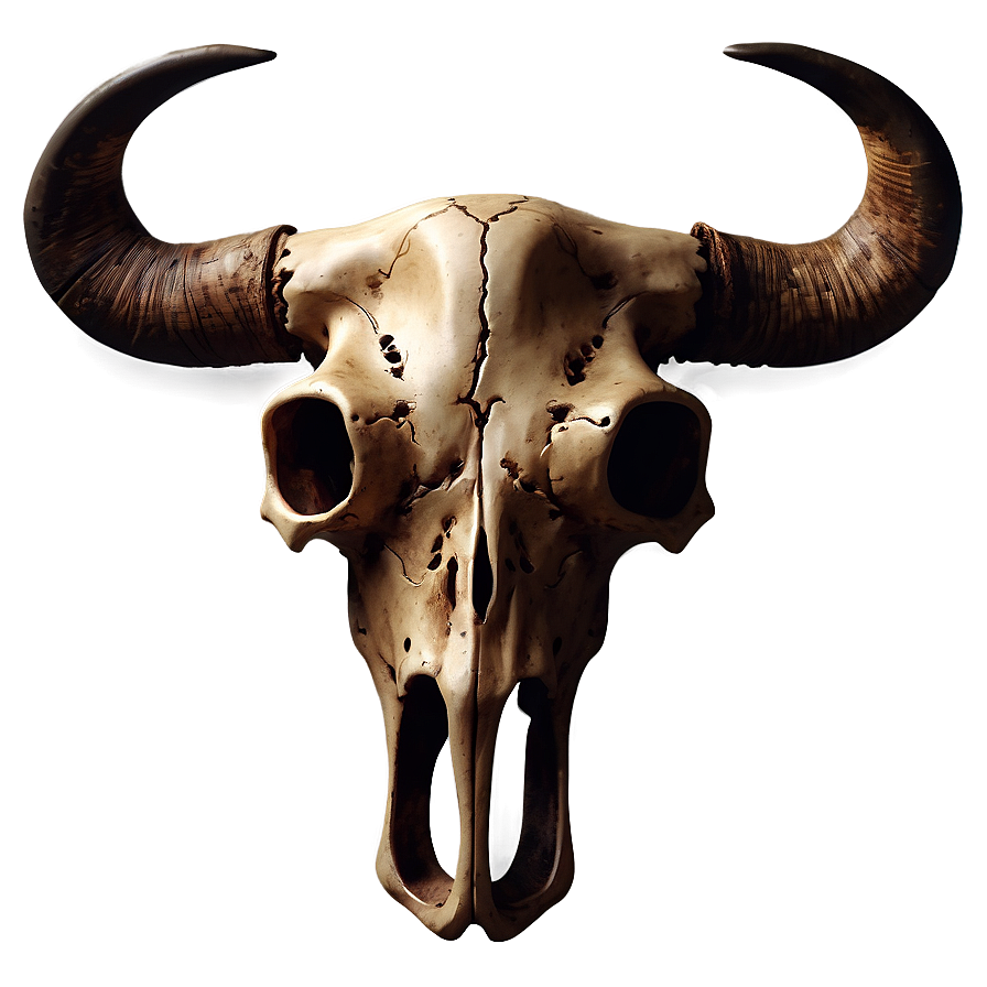 Download Western Bull Skull Graphic Png Svm82 | Wallpapers.com