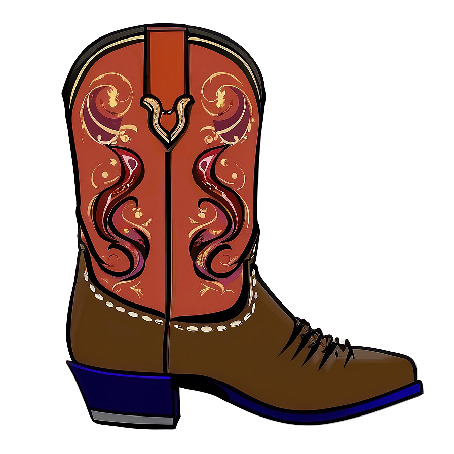 Download Western Cowboy Boot Art Png 48 0534