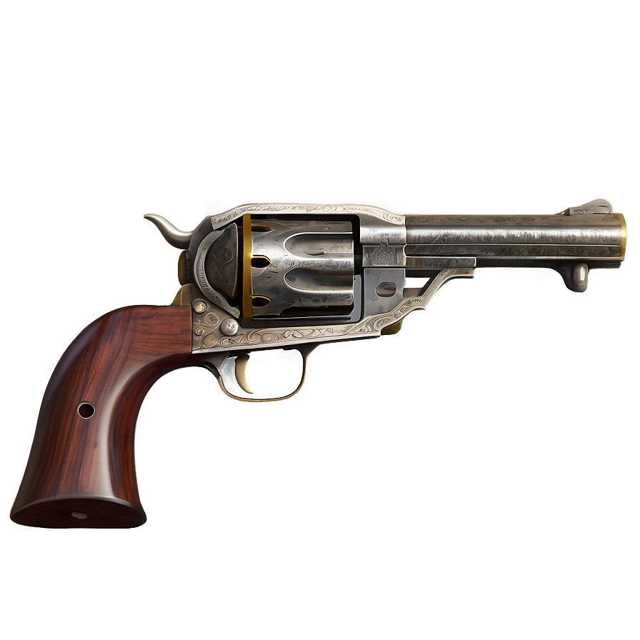 Western Duel Revolver Png Sow PNG