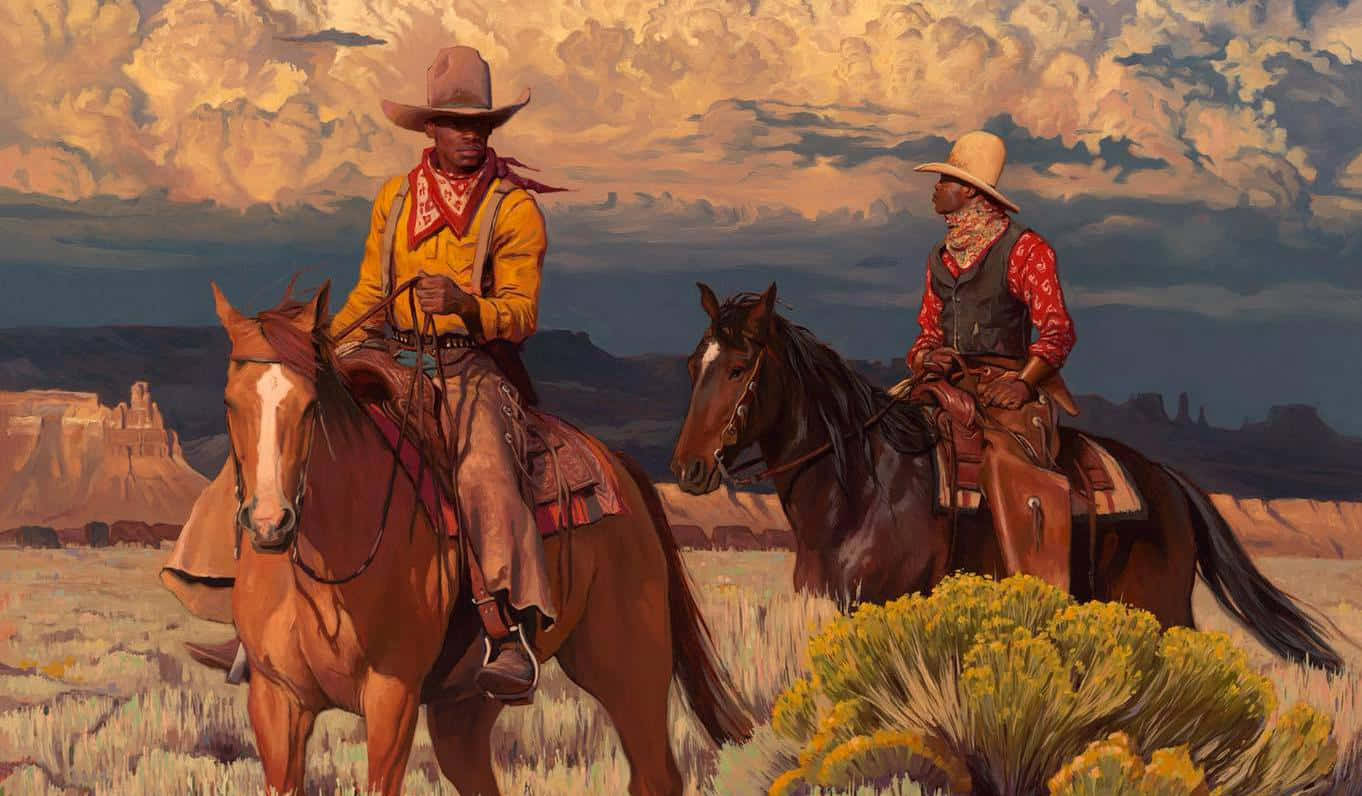 HD wallpaper man standing beside horse west wild cow cowboy western  hat  Wallpaper Flare