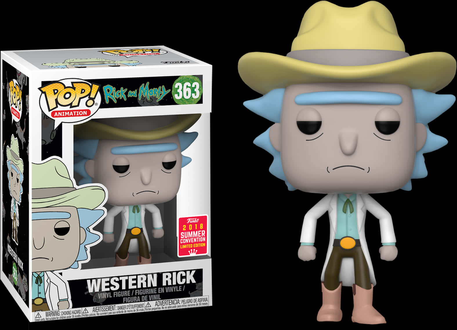 Western Rick Funko Pop PNG