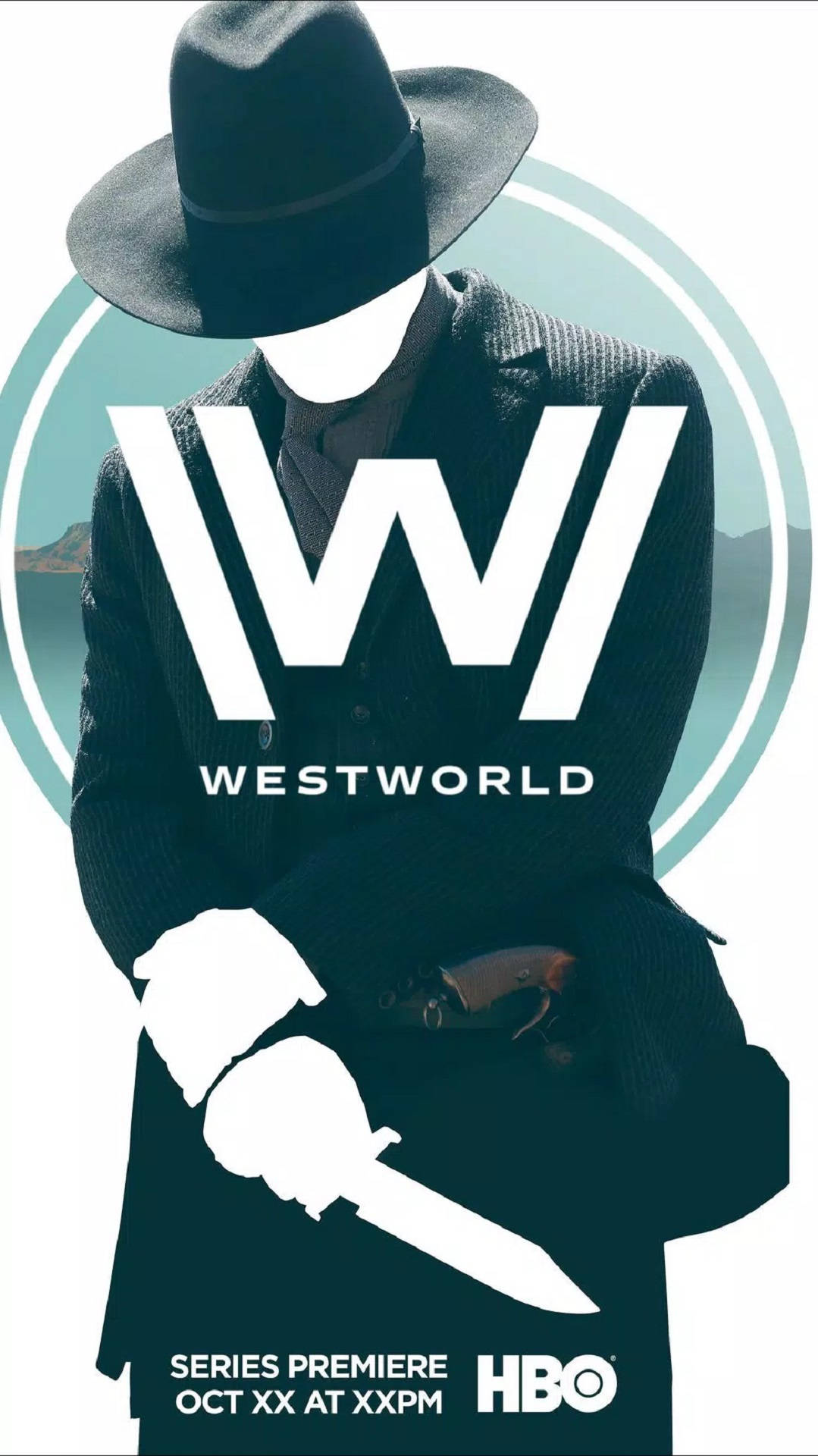 Westworldschwarzer Mann Poster Wallpaper