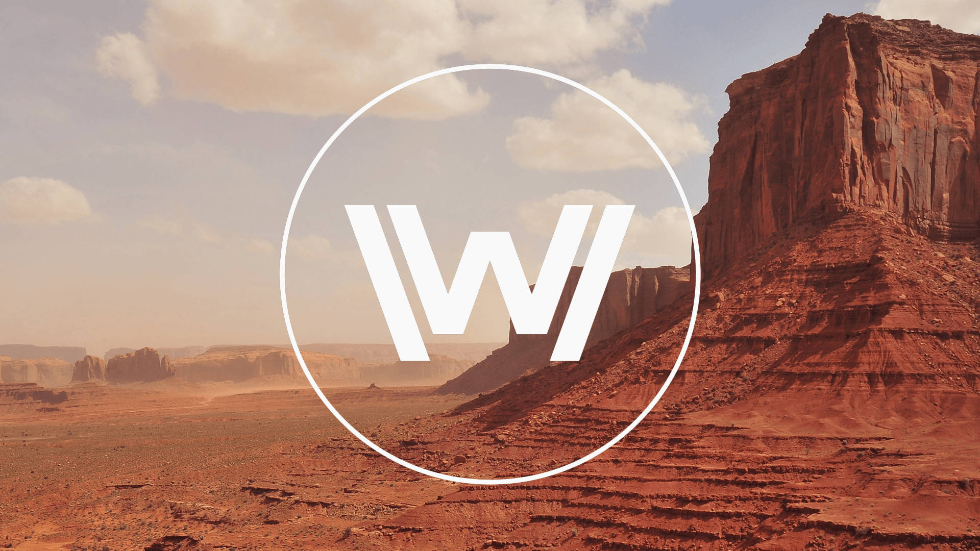 Westworldsymbol Mit Rocky Mountain Wallpaper