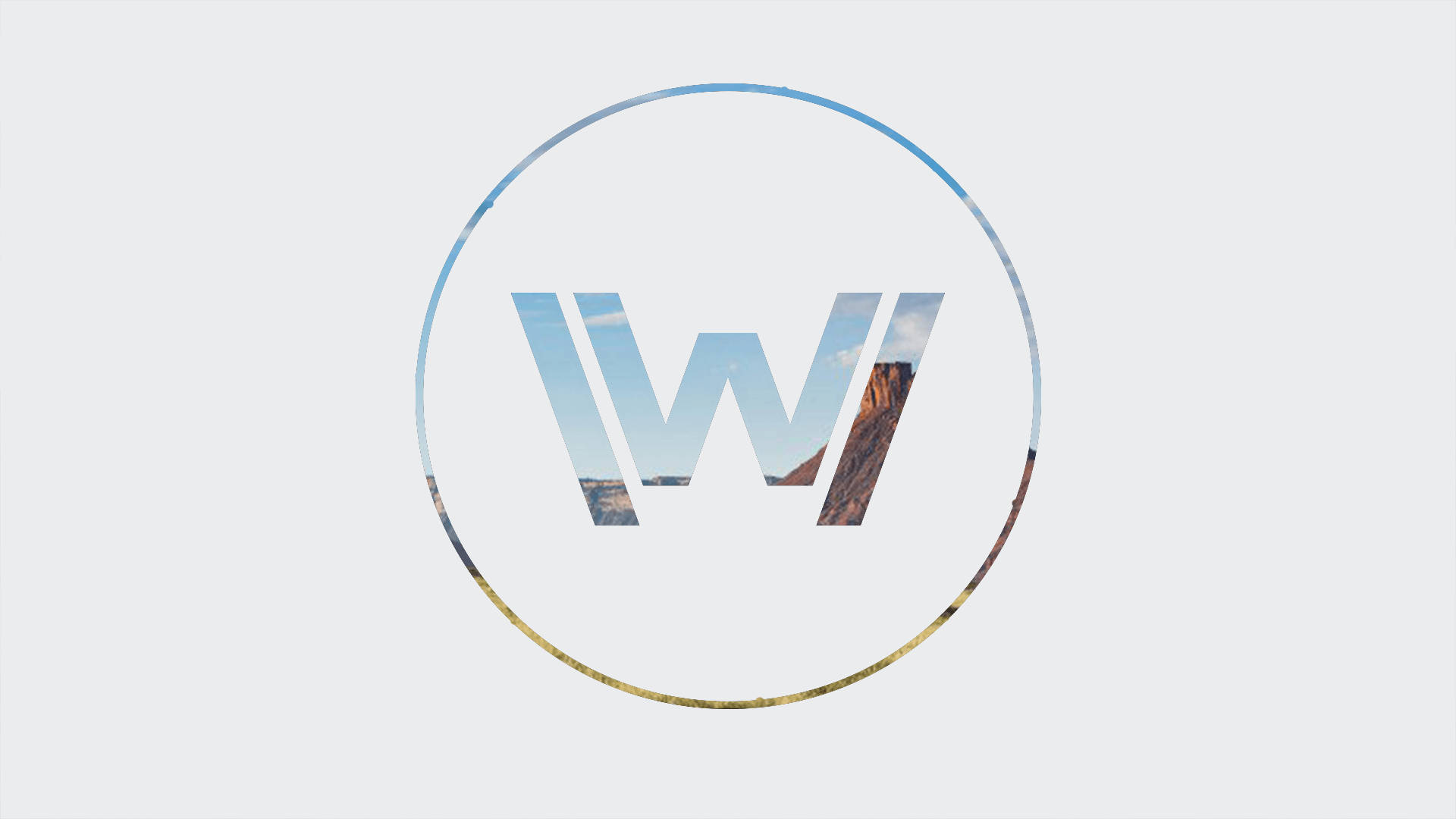 Westworld Logo I Hvid Wallpaper