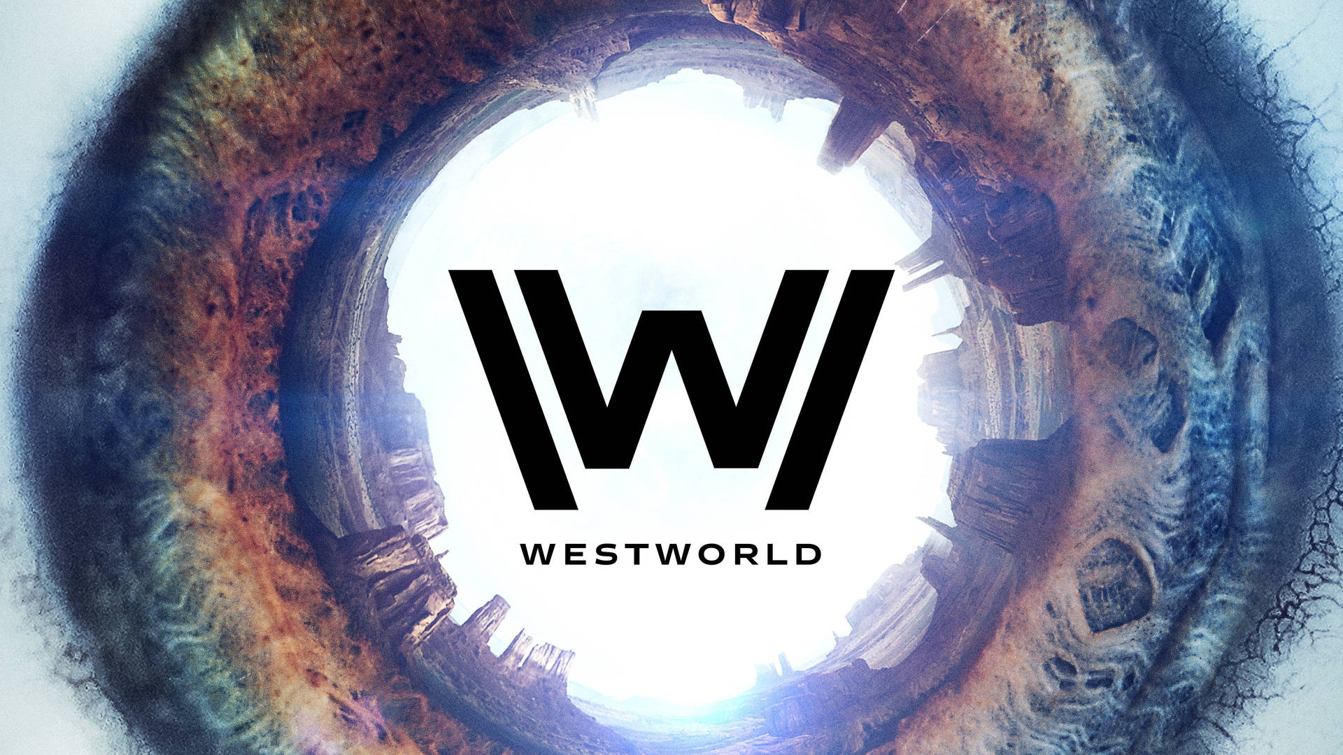 Design - Vær som en indfødt dansk talsmand og design entréen med Westworlds logo i dimensioner. Wallpaper