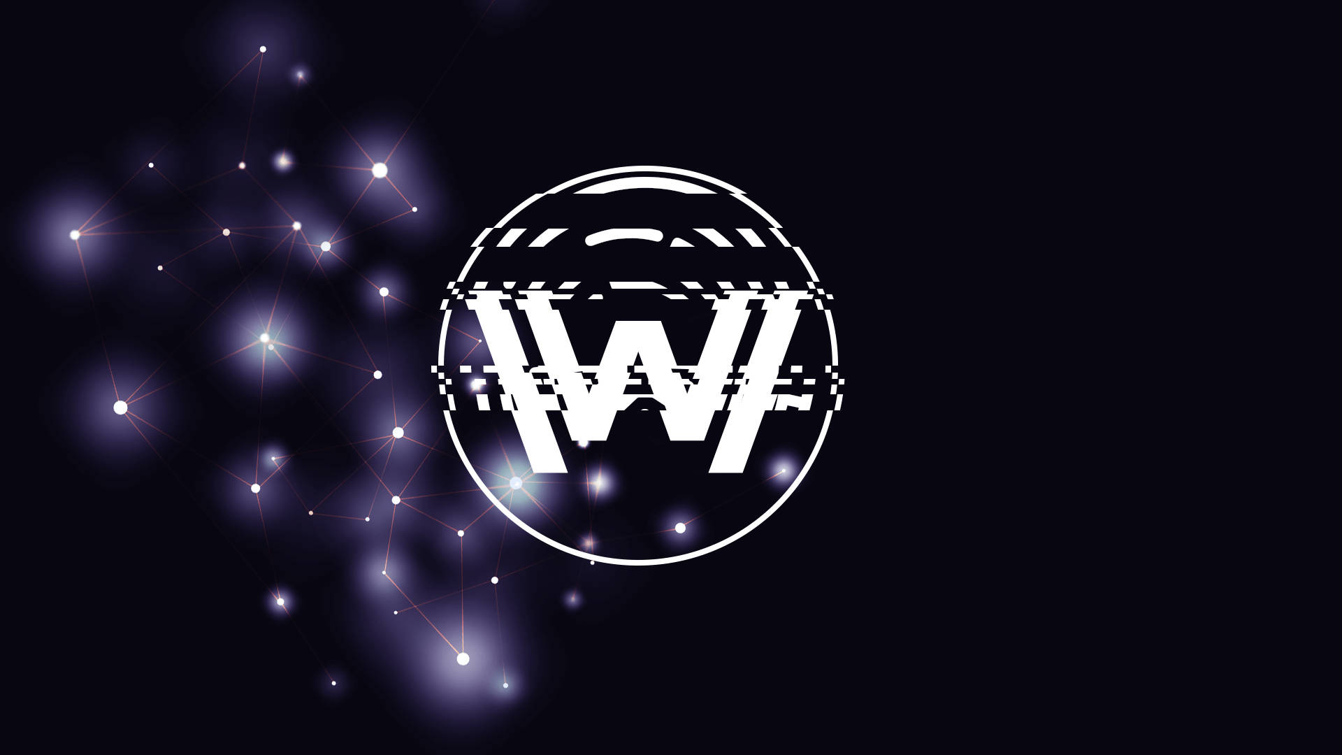 Westworld Logo Med Stjernekonstellation Tapet Wallpaper