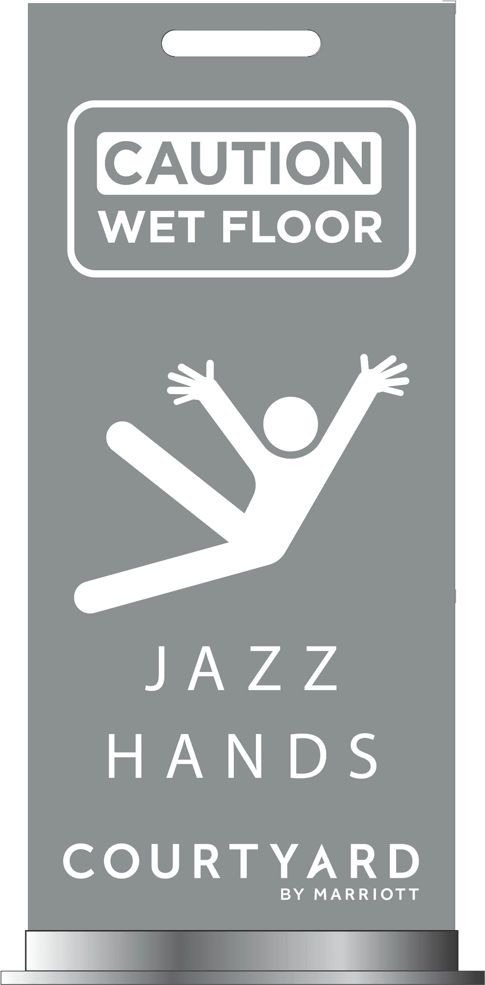 Wet Floor Sign Jazz Hands PNG