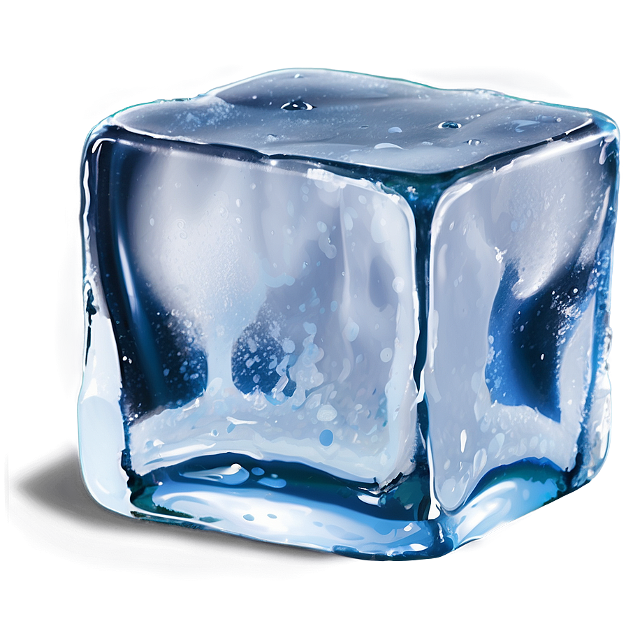 Wet Ice Cube Png Mod80 PNG