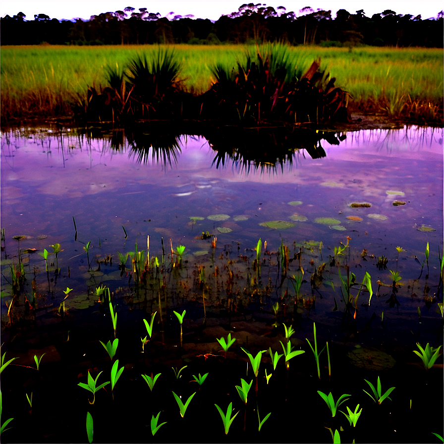 Wet Marshland Area Png 4 PNG