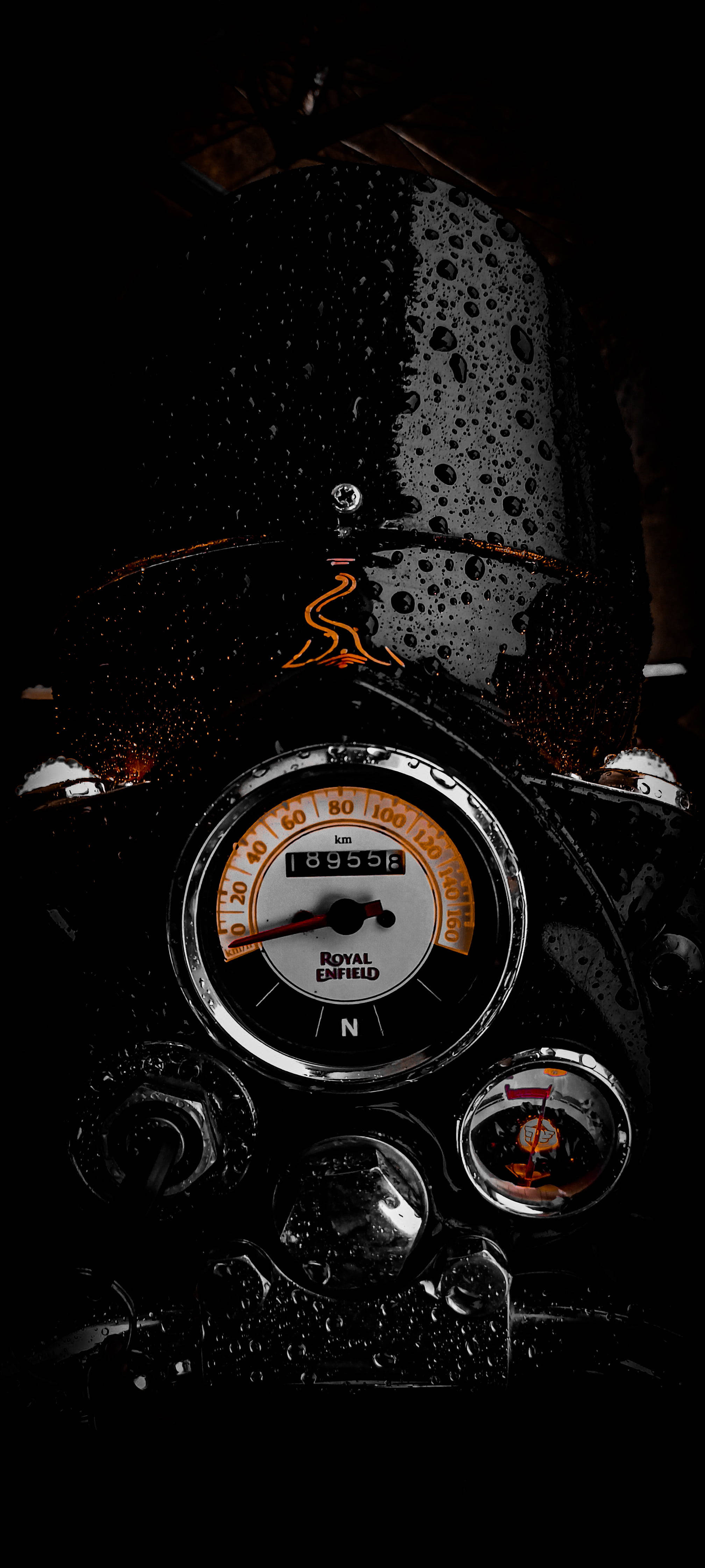 Wet Motorcycle Speedometer Speed Iphone Wallpaper