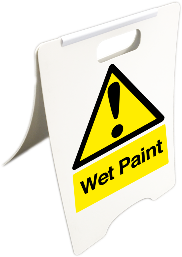 Wet Paint Sign Warning PNG