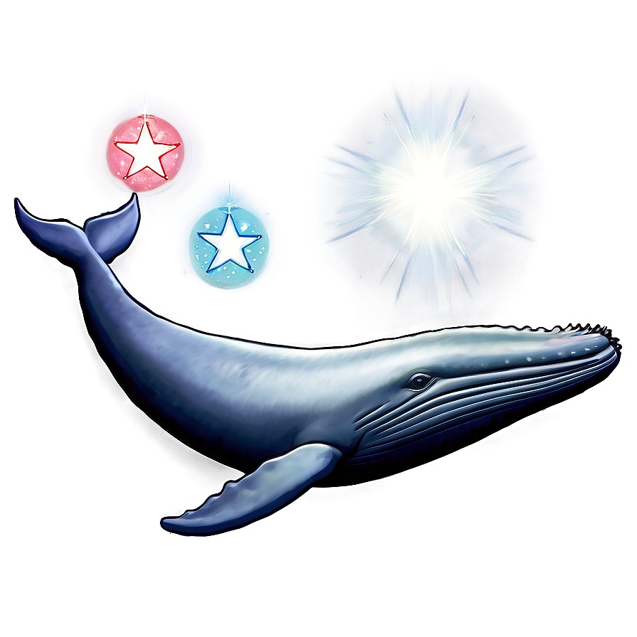 Download Whale And Stars Png Bni | Wallpapers.com