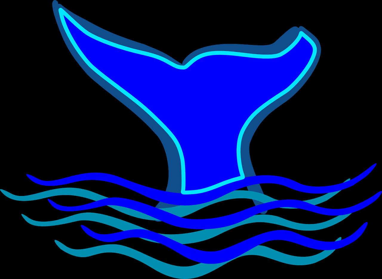 Whale Tail Graphic PNG