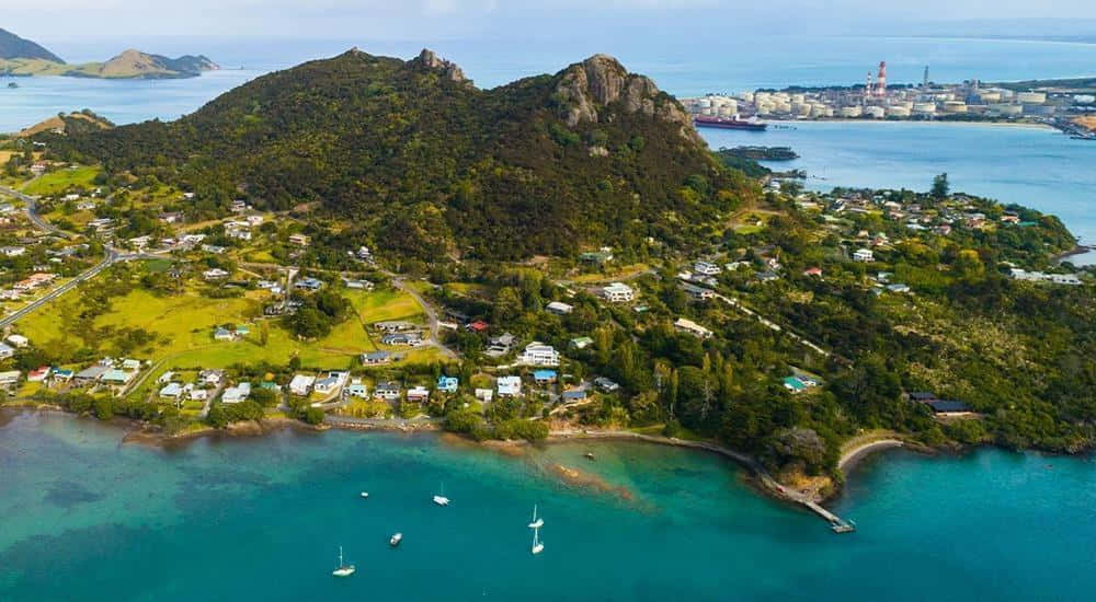 Whangarei Coastal Aerial View New Zealand Wallpaper