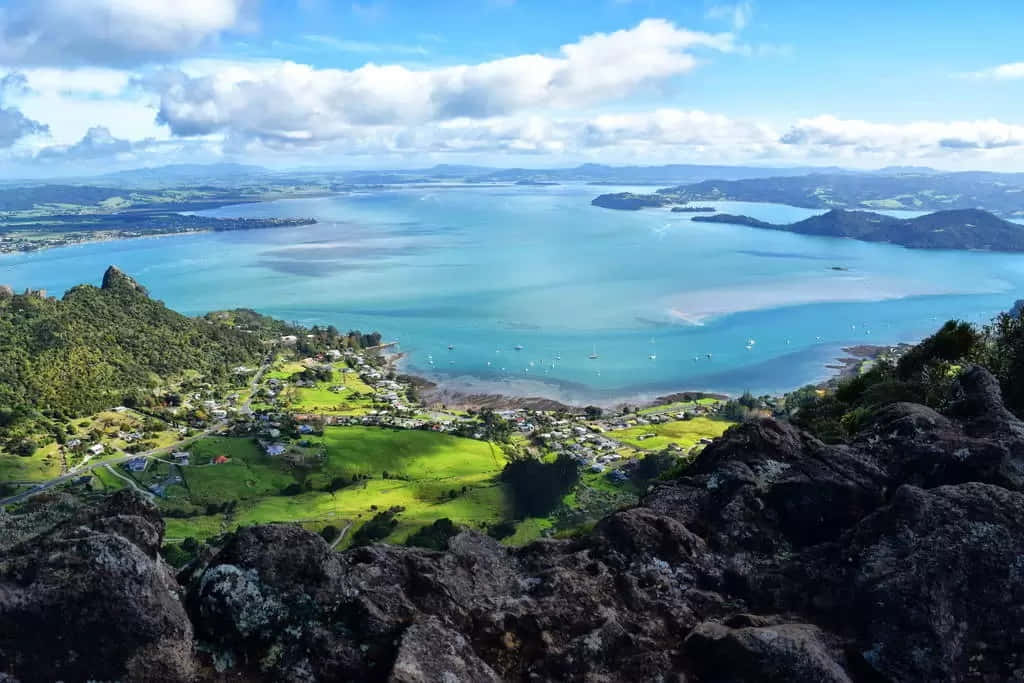 Whangarei Heads Aerial View New Zealand Wallpaper