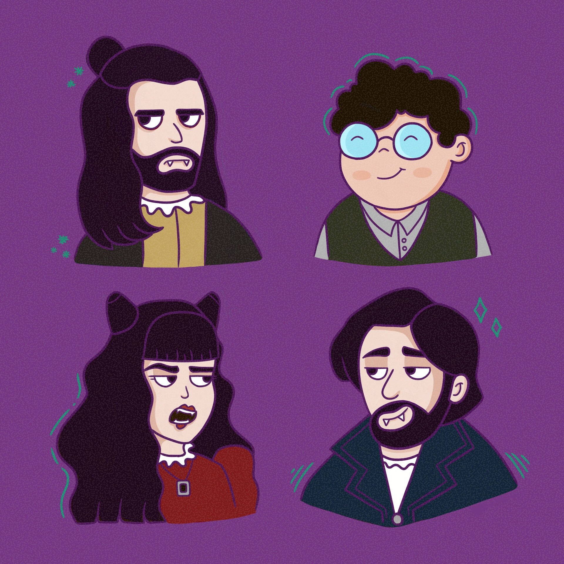 What We Do In The Shadows Vector Art Wallpaper