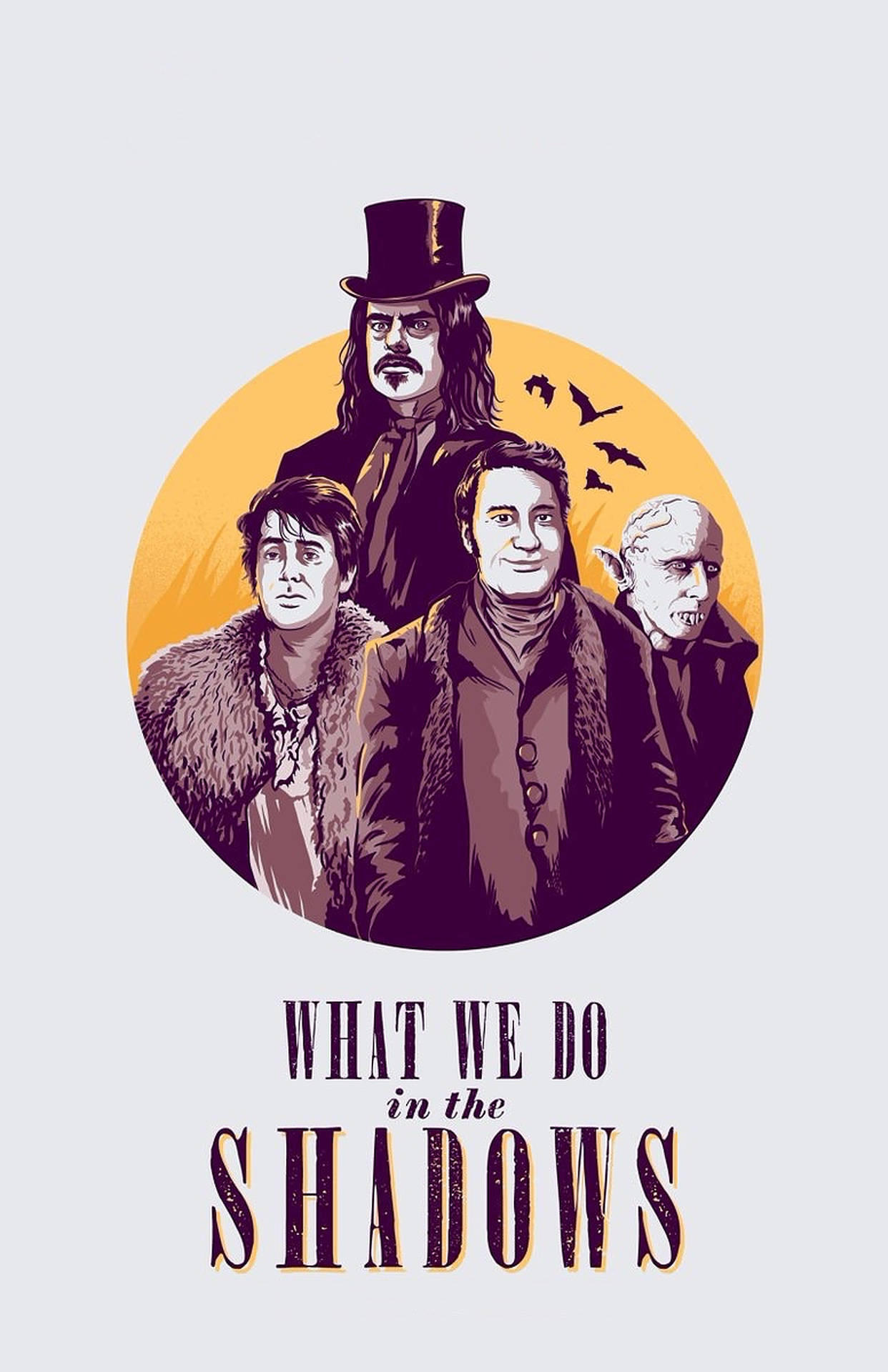 What We Do In The Shadows Vector Art Poster Wallpaper