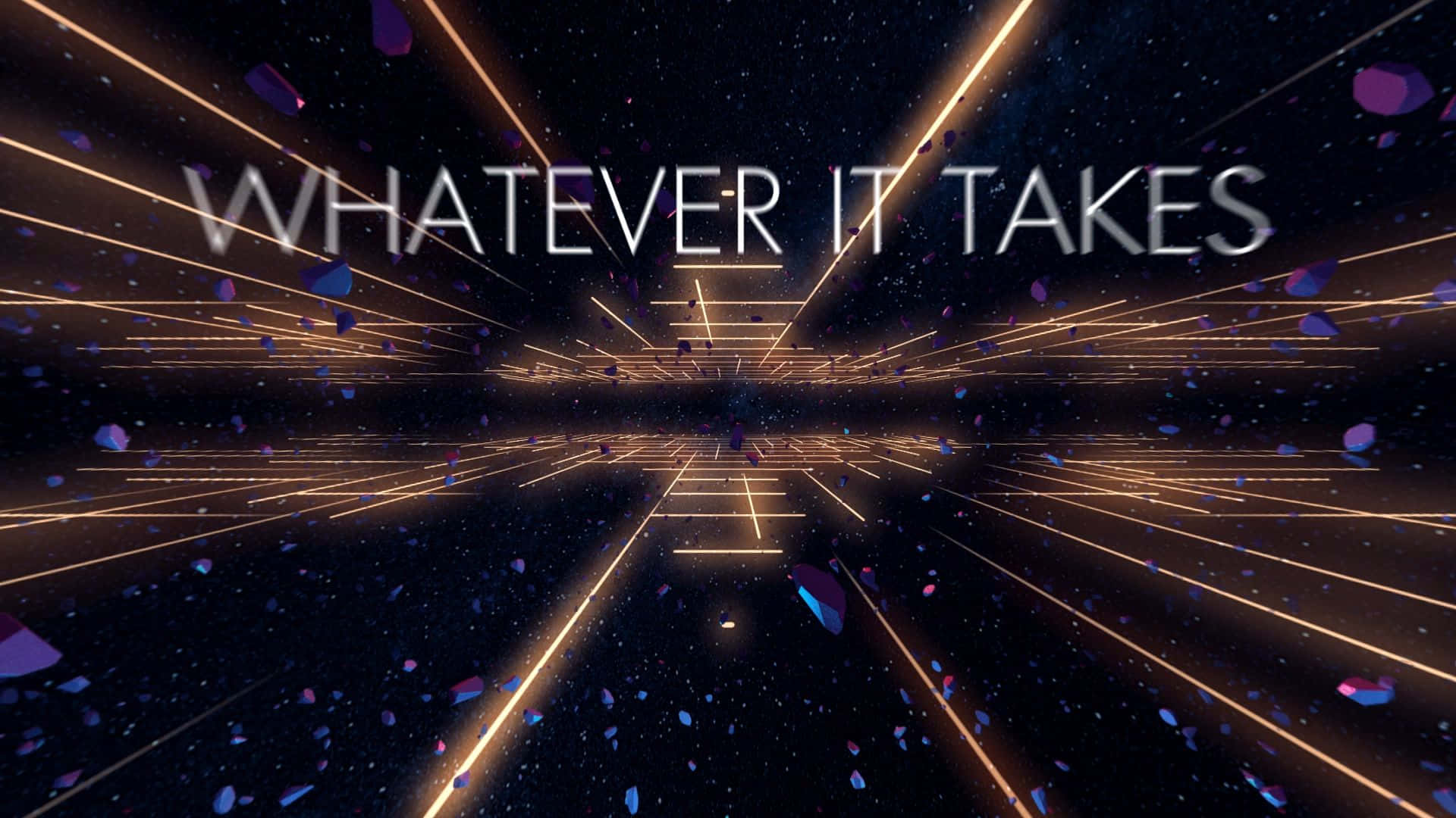 Whatever It Takes - A Space With A Neon Light Wallpaper