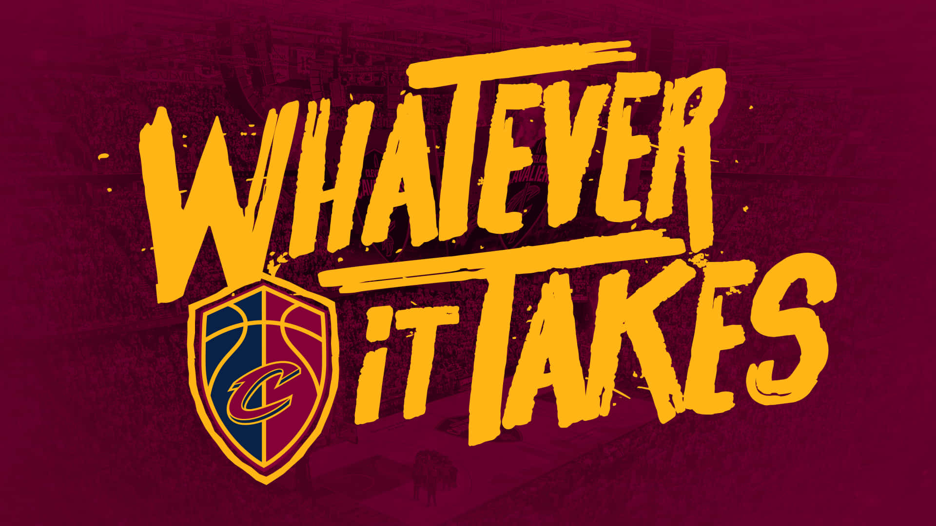 Vaddet Än Krävs Cleveland Cavaliers-logotypen Wallpaper
